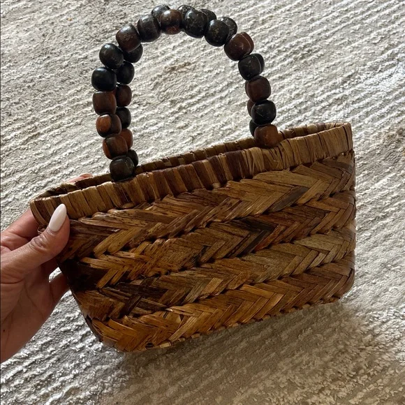 Handcrafted Brown Woven Bag - Picture 1 of 4